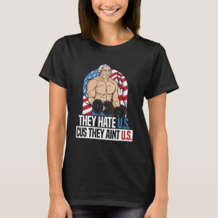 Sie hassen uns Cuz Sie sind in den USA USA Flag 4t T-Shirt