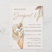 Sie hat Boho Ice Cream-Brautparty versenkt Einladung (Vorne/Hinten)