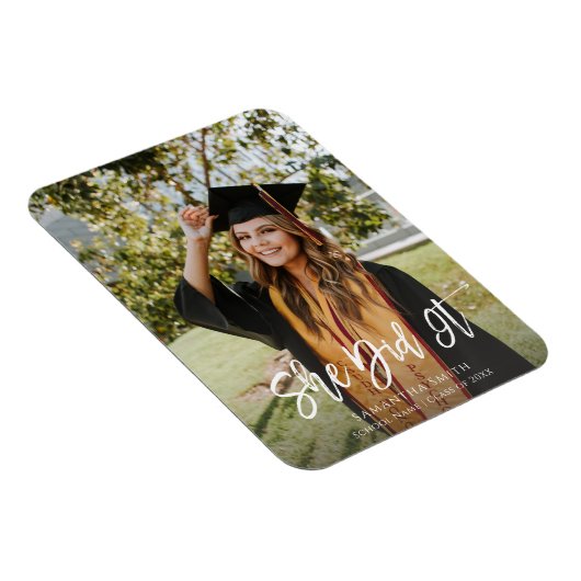 Sie hat das Foto für moderne Script-Abschluss Magnet (Rechte Seite)