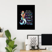 Sie hat das Soul einer Meerjungfrau Poster (Heimbüro)