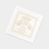 Sie hat den Namen des Abschlusses Grand Cap | Schu Servietten Mit Folie (Links)