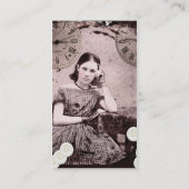 Sie hat die ganze Zeit Visitenkarte (Rückseite)