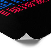Sie hat ein Resume, er hat einen Rap-Blatt Kamala Poster (Ecke)