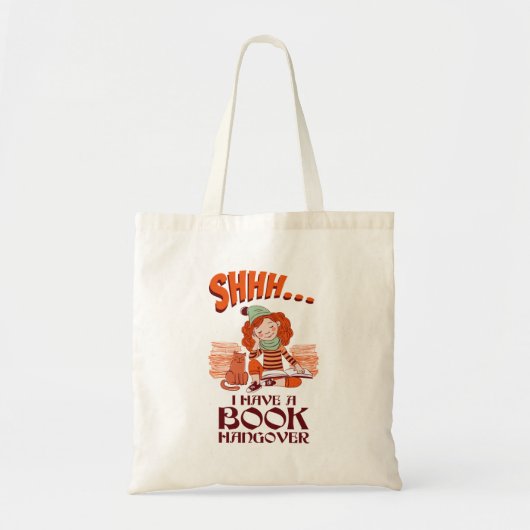 Sie hat einen Buchhangover-Funny-Buchwurm Tragetasche (Vorne)