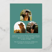 Sie hat es Aquamarin gemacht, den Abschluss des mo Folieneinladung (Rückseite)