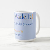 SIE HAT ES BRAUTALSHOWER BLAU ORANGE STYLISCHER TR KAFFEETASSE (VorderseiteRechts)
