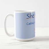SIE HAT ES BRAUTALSHOWER BLAU ORANGE STYLISCHER TR KAFFEETASSE (Links)