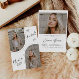 Sie hat es eingeladen, Senior Abschluss Einladung