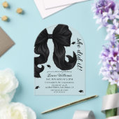 Sie hat es gemacht Bow-Abschluss  Acryleinladungen (Insitu (Hochzeit))