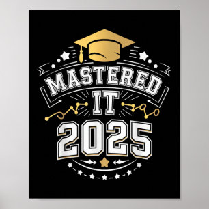 Sie hat es gemeistert 2025 Master-Abschluss Abschl Poster