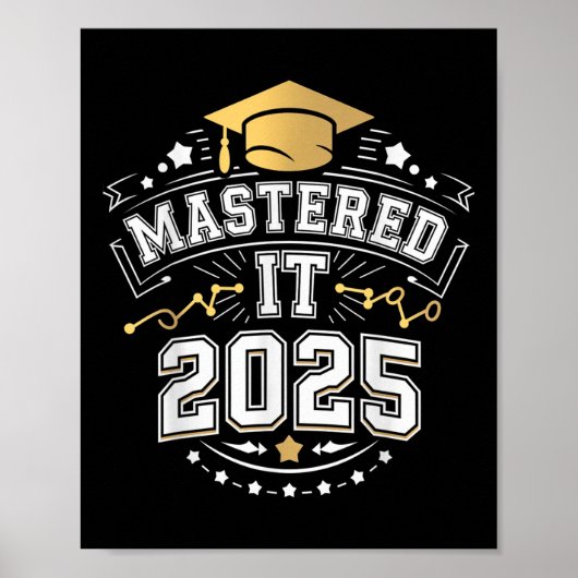 Sie hat es gemeistert 2025 Master-Abschluss Abschl Poster (Vorne)