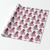 Sie hat es geschafft Schwarze Frau Pink & Silver A Geschenkpapier (Ungerollt)