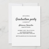 Sie hat es getan | Graduate Three Foto Collage Einladung (Rückseite)