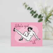 Sie hat es Got Postkarte (Stehend Vorderseite)