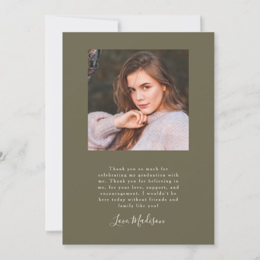 Sie hat es mit der Ankündigung eines Arch-Abschlus (Rückseite)