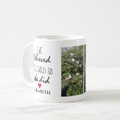 Sie hat Foto Collage Add Name Abschluss Tasse (Vorderseite Links)