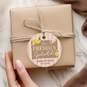 Sie hat FRESHLY Abgeschlossen Zitronen Abschlussfe Geschenkanhänger
