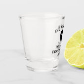 Sie hat ihn gewählt! Gitarre Brautdusche Geschenk Schnapsglas (Links)