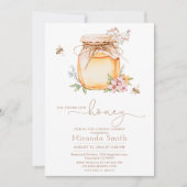 Sie hat ihr Brautparty auf Honig gefunden Einladung (Vorderseite)
