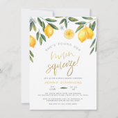 Sie hat ihr Brautparty zur Quetschung der Zitronen Einladung (Vorderseite)