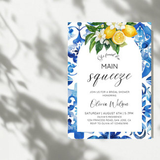 Sie hat ihr Haupt-Squeeze-Citrus-Brautparty gefund Einladung
