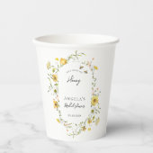 Sie hat ihr honiggelbes Brautparty gefunden Pappbecher (Vorderseite)