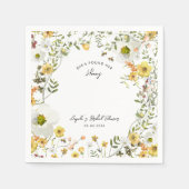 Sie hat ihr honiggelbes Brautparty gefunden Serviette (Vorderseite)