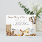 Sie hat ihr Rezept für Liebe gefunden! Bring ein R Einladung (Stehend Vorderseite)