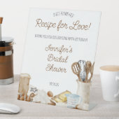 Sie hat ihr Rezept für Liebe gefunden! Sockelschild (In Situ)