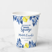 Sie hat ihre Hauptsqueeze-Brautdusche  Pappbecher (Rückseite)