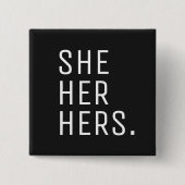 Sie hat ihren Pronoun Button (Vorderseite)