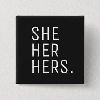 Sie hat ihren Pronoun Button