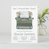 Sie hat ihren Typ gefunden! Brautparty für Schreib Einladung (Stehend Vorderseite)