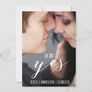 SIE HAT JA GESAGT   MODERNE FOTO SAVE THE DATE