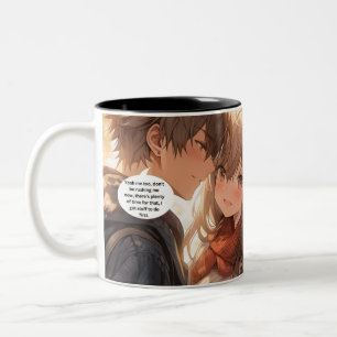 Sie hat keine Ahnung, wie Manga-Streifen Zweifarbige Tasse