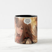 Sie hat keine Ahnung, wie Manga-Streifen Zweifarbige Tasse (Mittel)