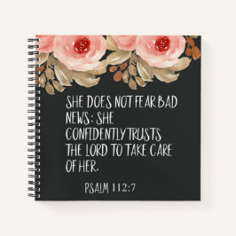 Sie hat keine Angst schlechte Nachrichten Psalm 11 Notizblock