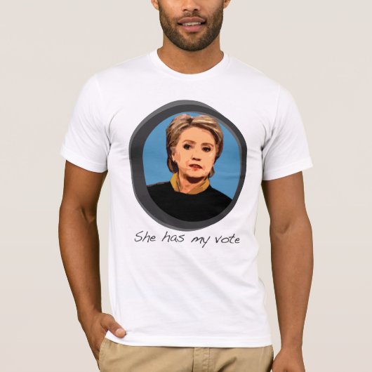 Sie hat mein Shirt AbstimmungHillary Clinton (Vorderseite)
