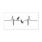 Sie hat meinen Herzschlag kaputtgemacht Gummistempel (Prägung)