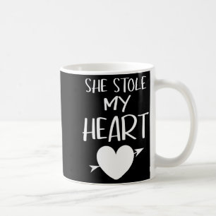 Sie hat mir am Valentinstag das Herz gestohlen pas Kaffeetasse