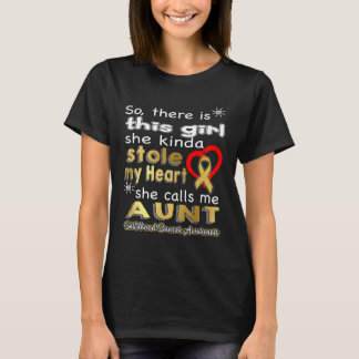 Sie hat mir das Herz gestohlen - Tante - Krebsgesc T-Shirt