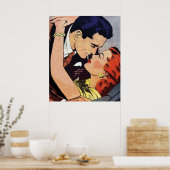 Sie hat rotes Haar und ein Poster (Küche)