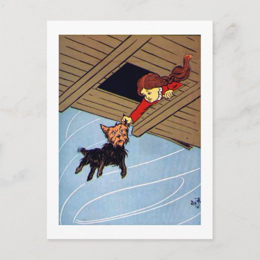 Sie hat sich am Ohr gefangen Postkarte (Vorderseite)