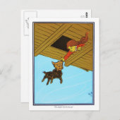 Sie hat sich am Ohr gefangen Postkarte (Vorne/Hinten)