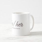 Sie hat sie in Script-Schriftart Kaffeetasse (VorderseiteRechts)