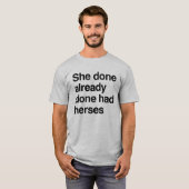Sie hatte schon Herden. T-Shirt (Vorne ganz)