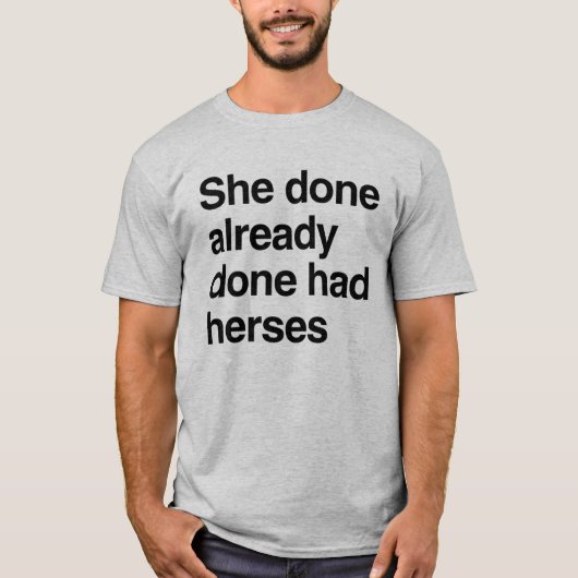 Sie hatte schon Herden. T-Shirt (Vorderseite)