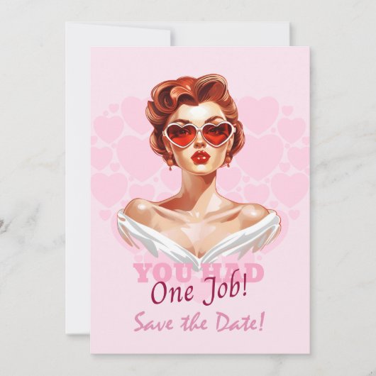 Sie hatten eine Arbeit Save The Date (Vorderseite)