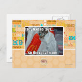 sie hatten kein Spielzeug Postkarte (Vorne/Hinten)