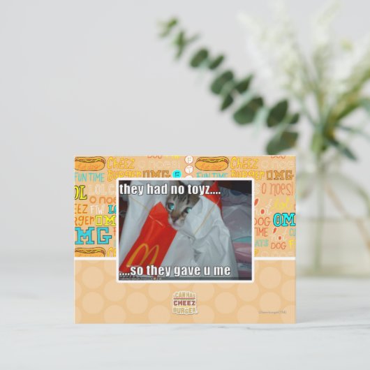 sie hatten kein Spielzeug Postkarte (Stehend Vorderseite)